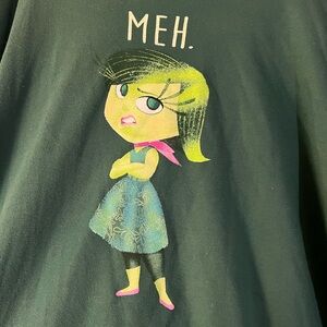 TORRID GREEN INSIDE OUT DISGUST “MEH” SWEATSHIRT SZ 3
